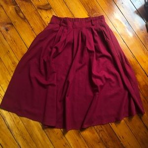Midi Pleated Skirt